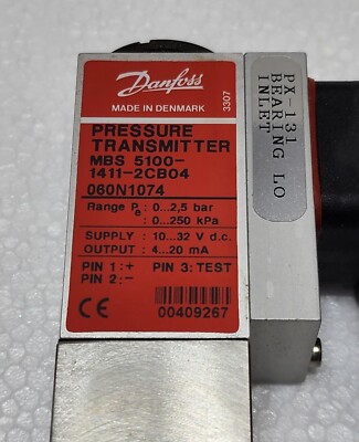Imagem de referência: Pressure Transmitter MBS 5100 · 0–2.5 bar